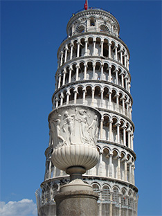 Flug nach Pisa - der Schiefe Turm